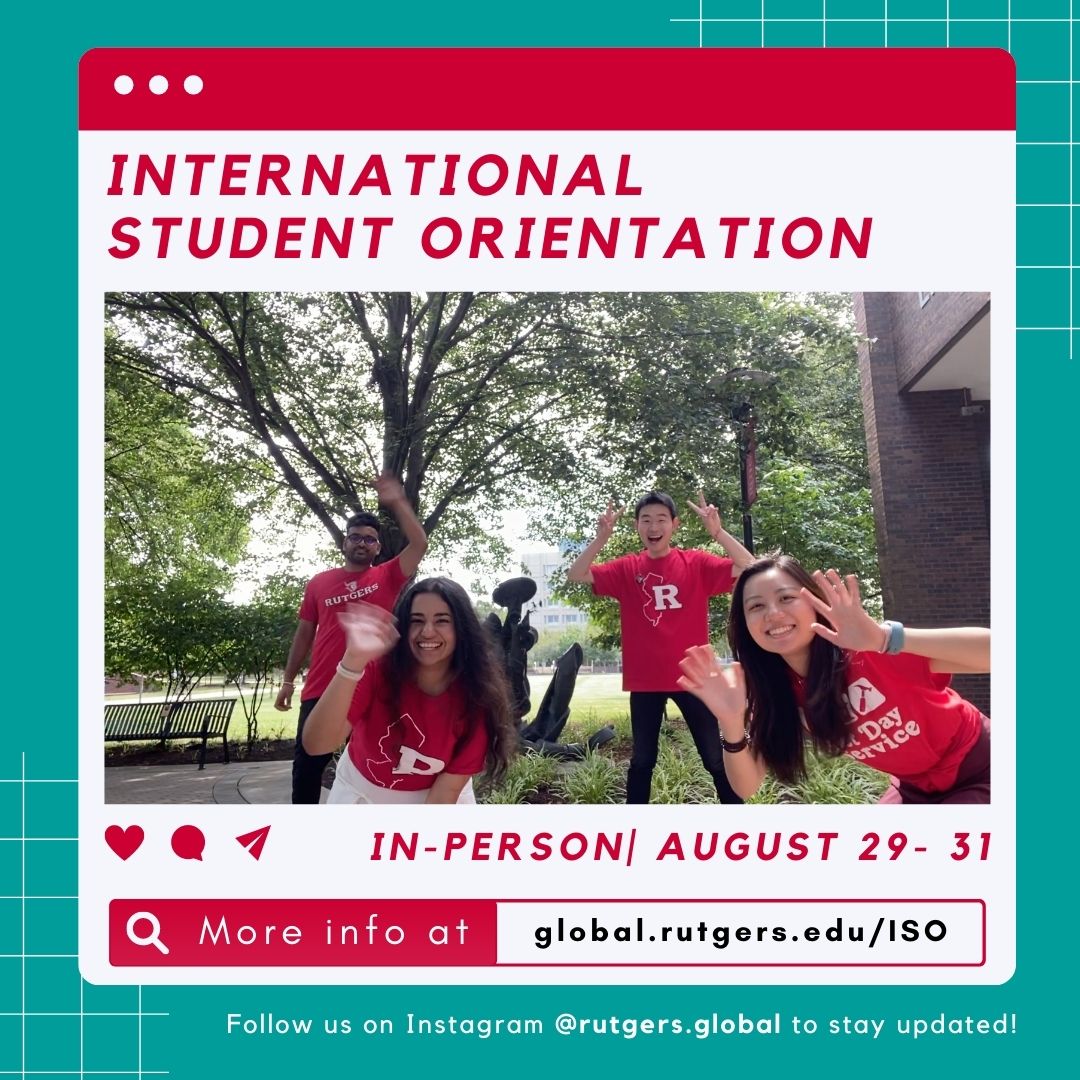 Fall International Student Orientation Rutgers